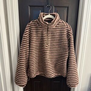 Cider striped fleece